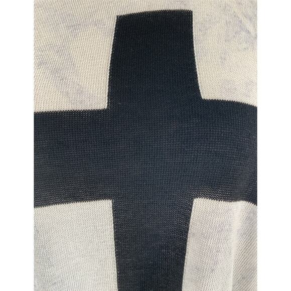 JC Fits. Inc Women's Size Large Graphic Cross Distressed Sleeveless Casual To - Picture 9 of 11